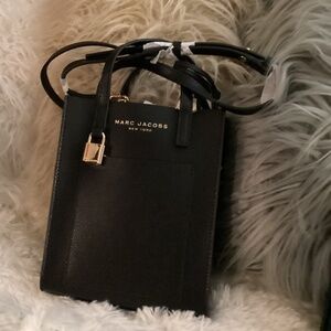 Marc Jacobs Small Purse, 2 Handles, Crossbody, Color Black NWT
